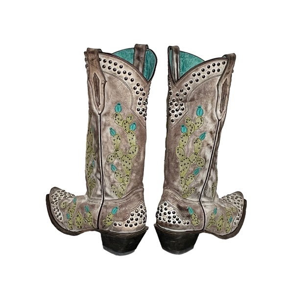 Corral Women’s Boots, Embroidered Cactus, 9 - Picture 2 of 10